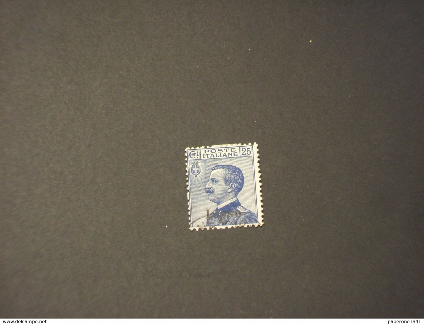 EGEO-LIPSO- 1912  RE 25 C. - TIMBRATO/USED - Aegean (Lipso)