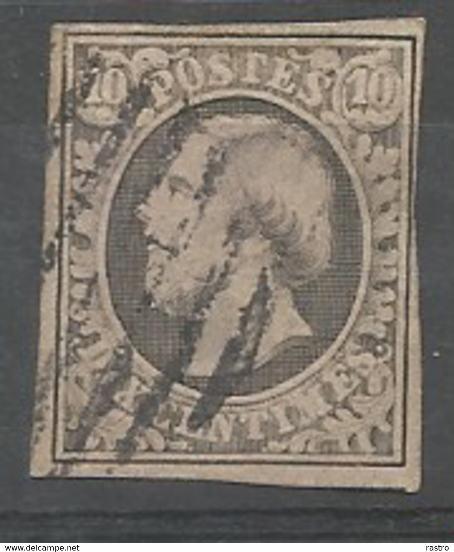 N° 1 (10c Gris)  O - 1852 Guillaume III