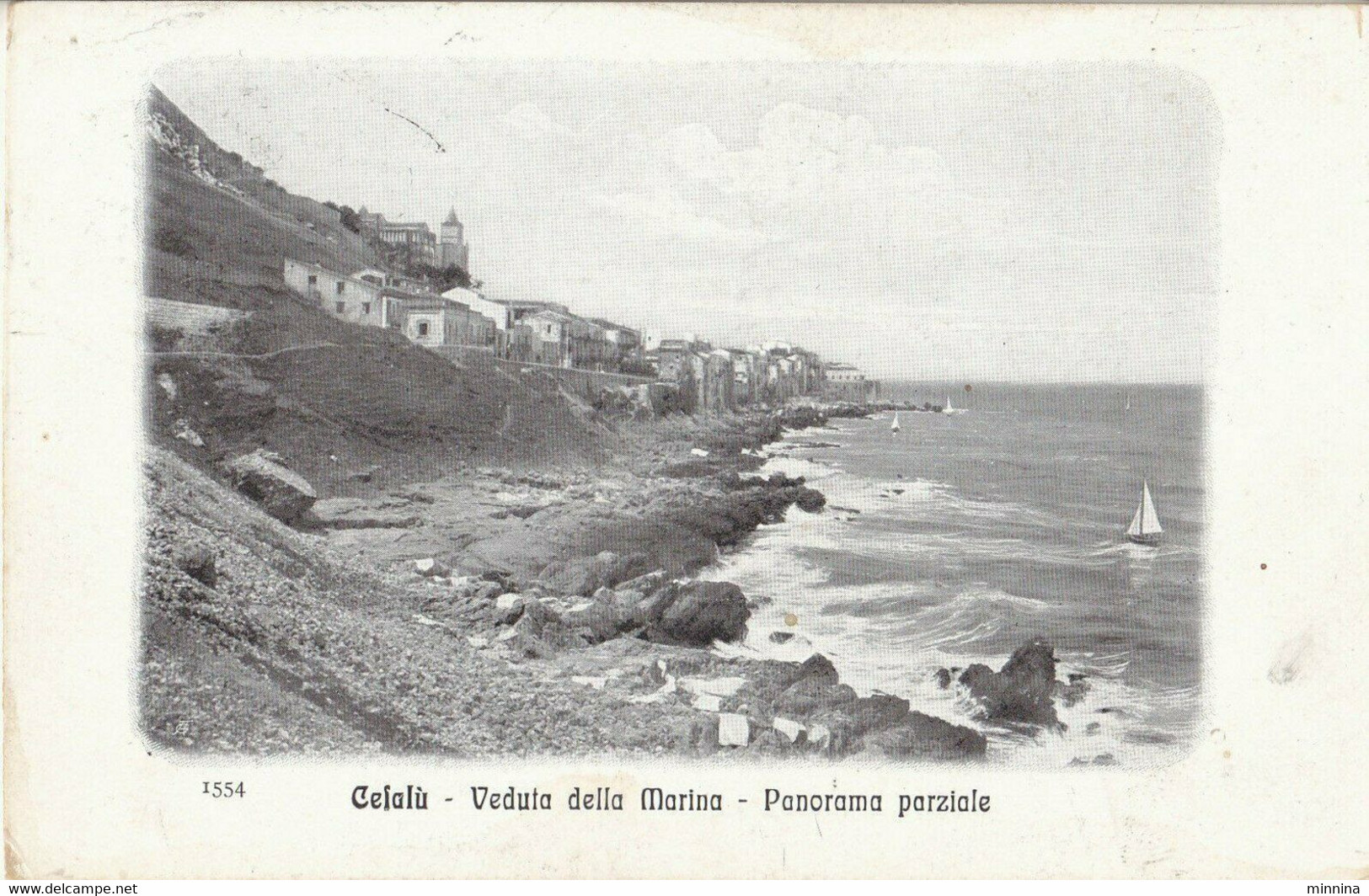 Cefalù - Veduta Della Marina Con Panorama Parziale - 1915 - Palermo