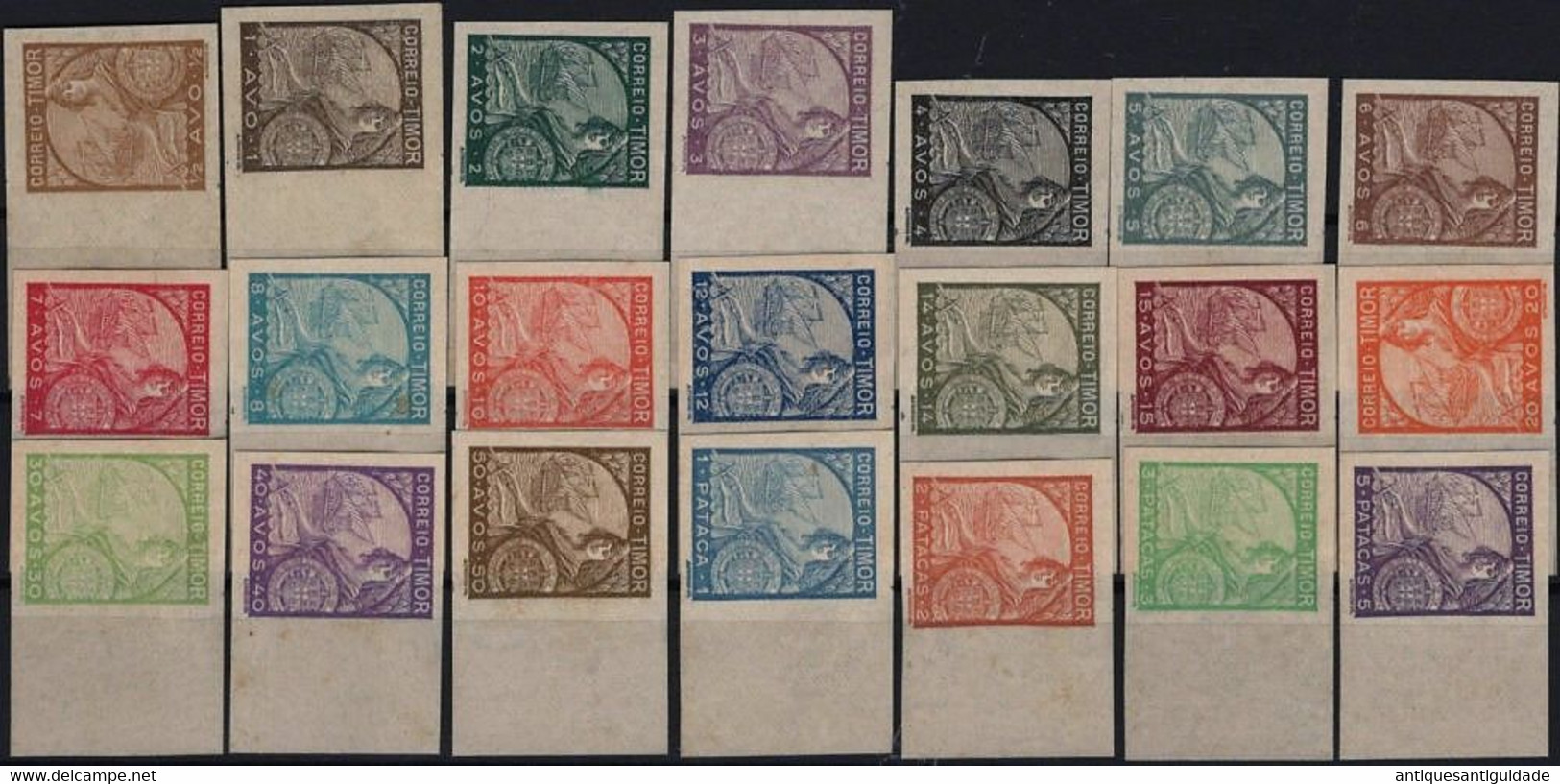 PORTUGAL - TIMOR - PROOF - 1935 - Complete Set Padrões    MNH LUXUS POSTFRIS - Prove E Ristampe