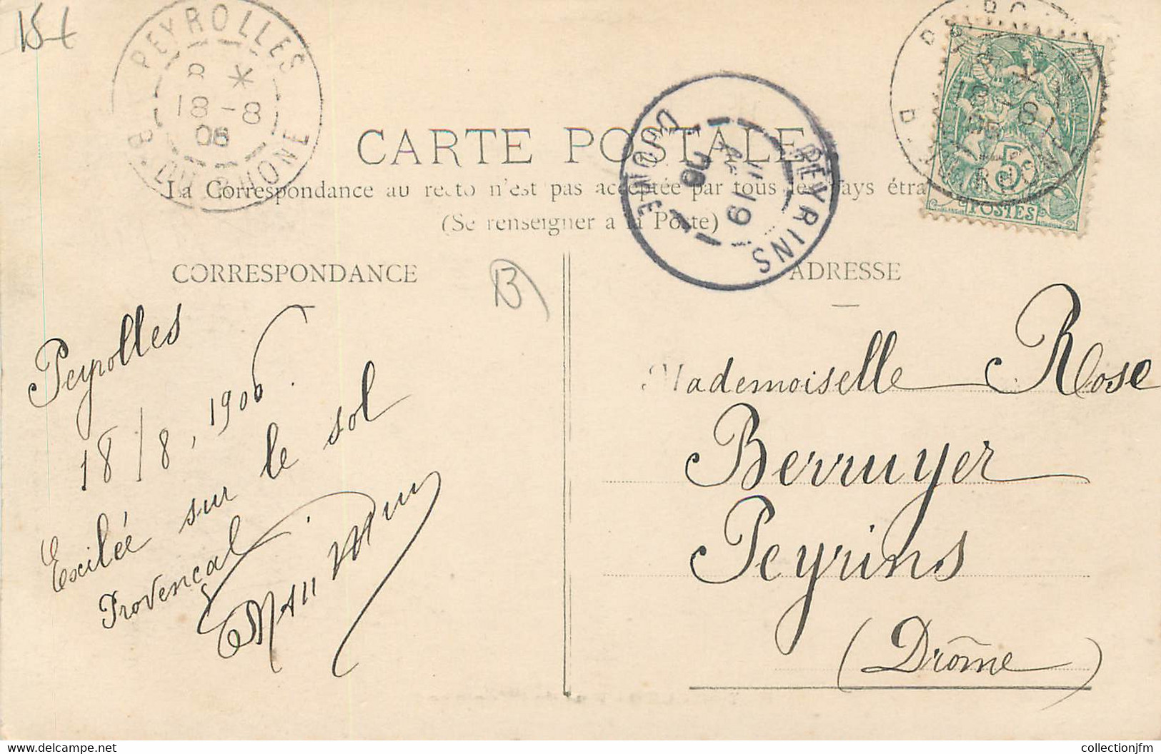 / CPA FRANCE 13 "Peyrolles, Rue De L'horloge" - Peyrolles