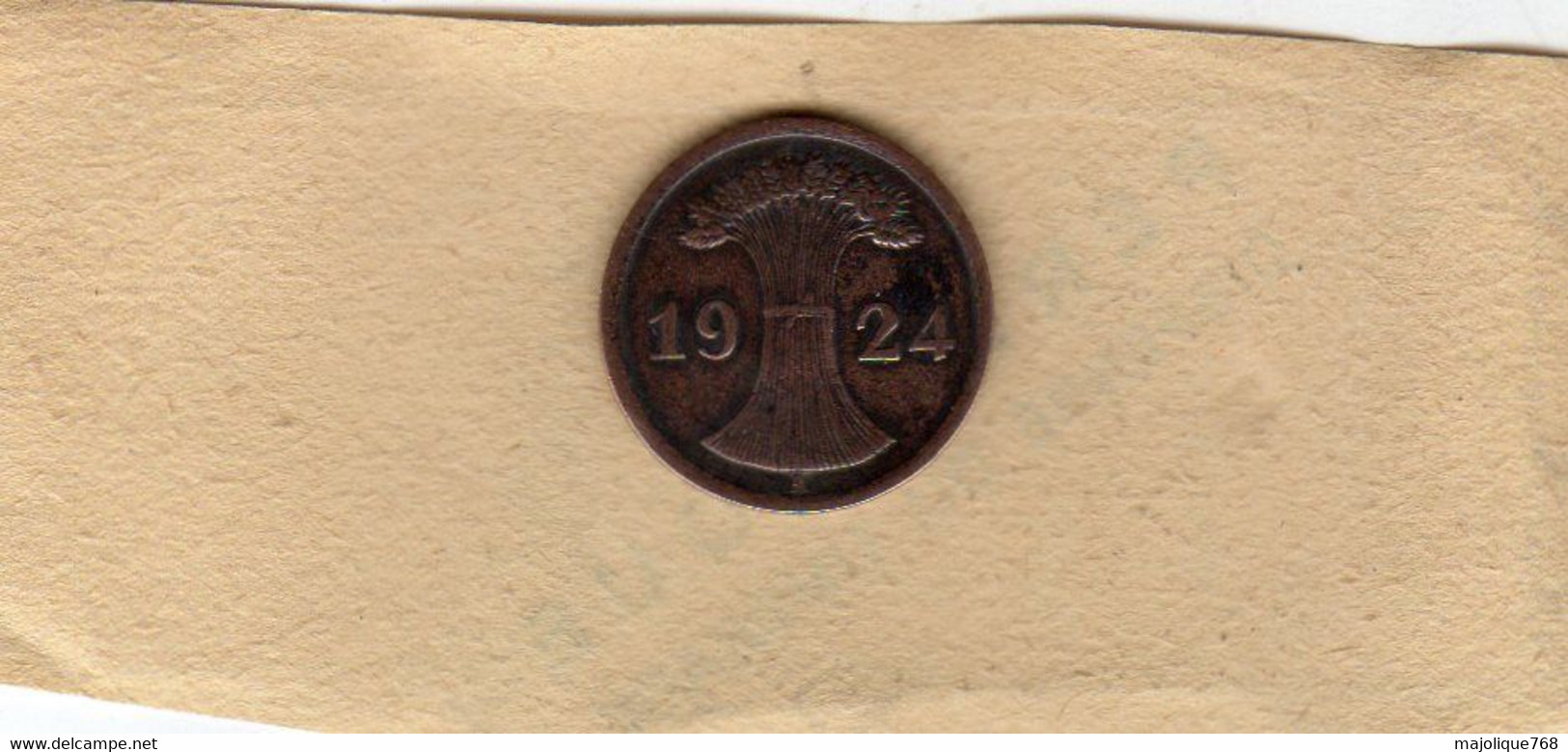 Monnaies D'Allemagne :  Republique De Weimar 2 Rentenpfennig 1924 Lettre A  Berlin, TTB, Bronze - 2 Rentenpfennig & 2 Reichspfennig