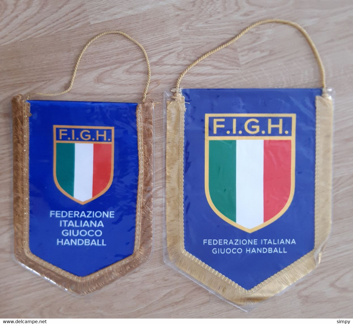 Pennant ITALY Handball Federation Big Captain Pennant Size 26x34 Cm! Small Captain Pennat Size 21x30 Cm!” - Handbal