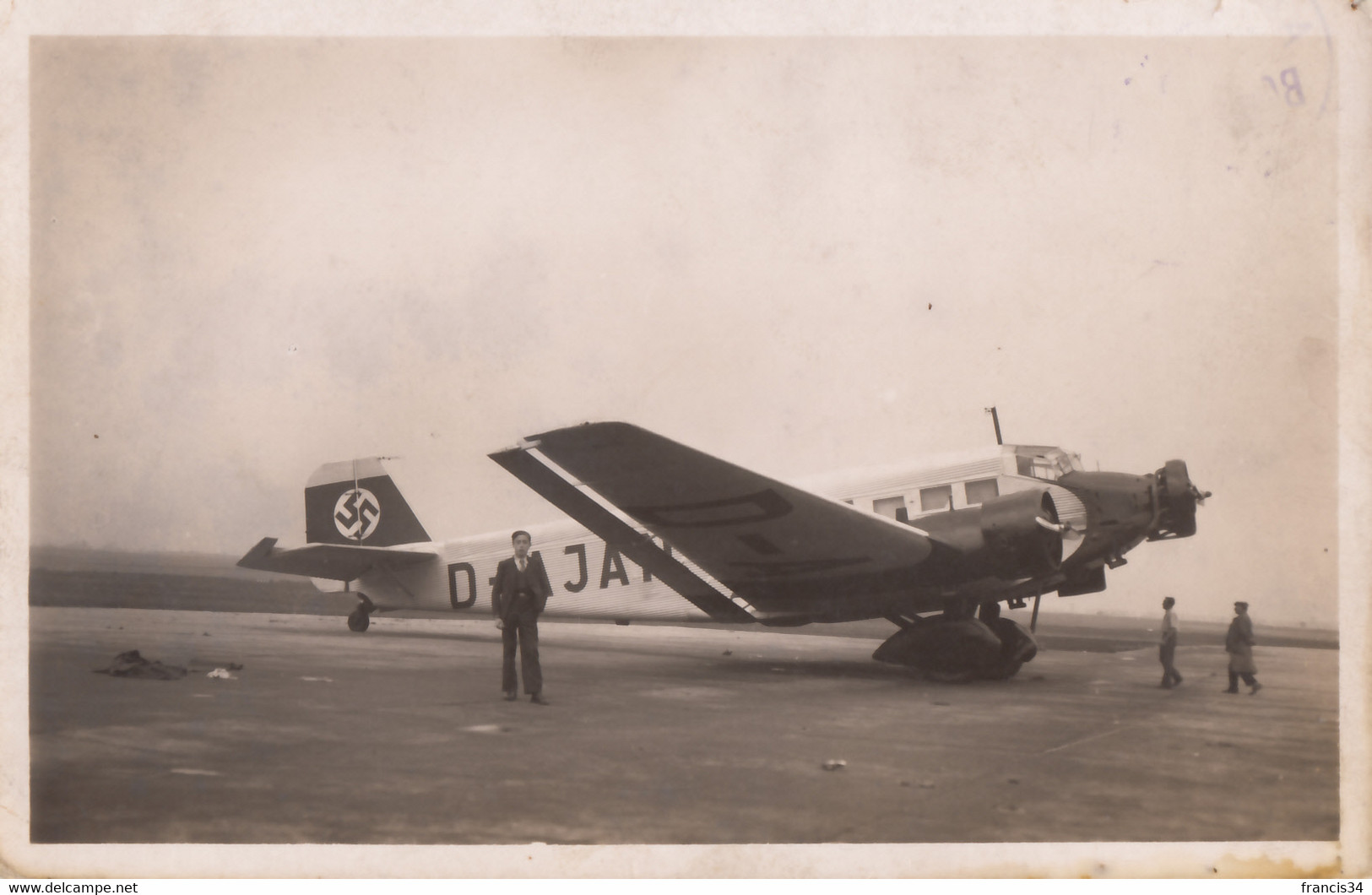 CPA - Junkers 52 - Compagnie Deutsche Lufthansa - Aéroport Du Bourget - 1919-1938