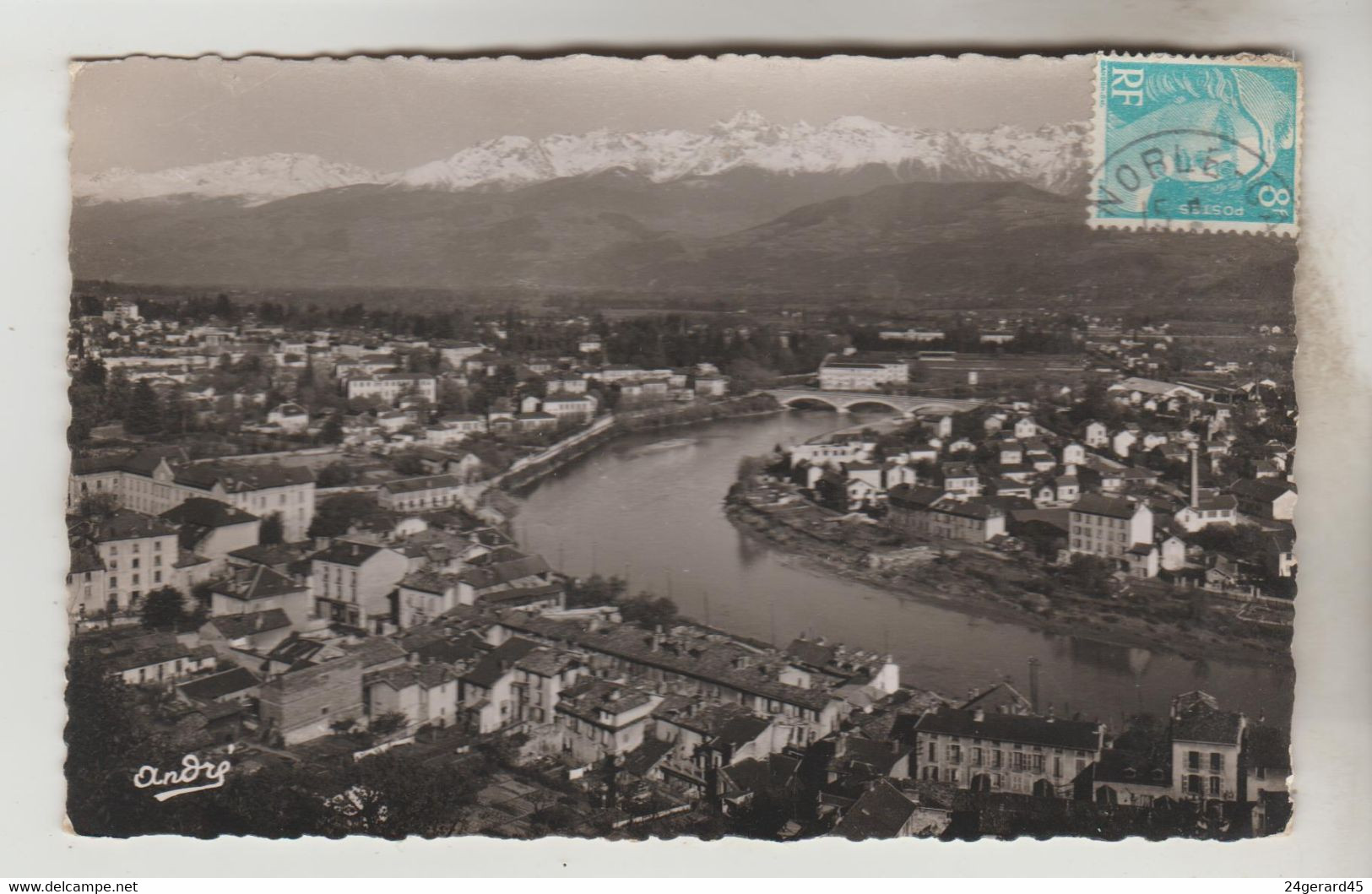 CPSM LA TRONCHE (Isère) - La Tronche, L'île Verte Et Les Alpes - La Tronche