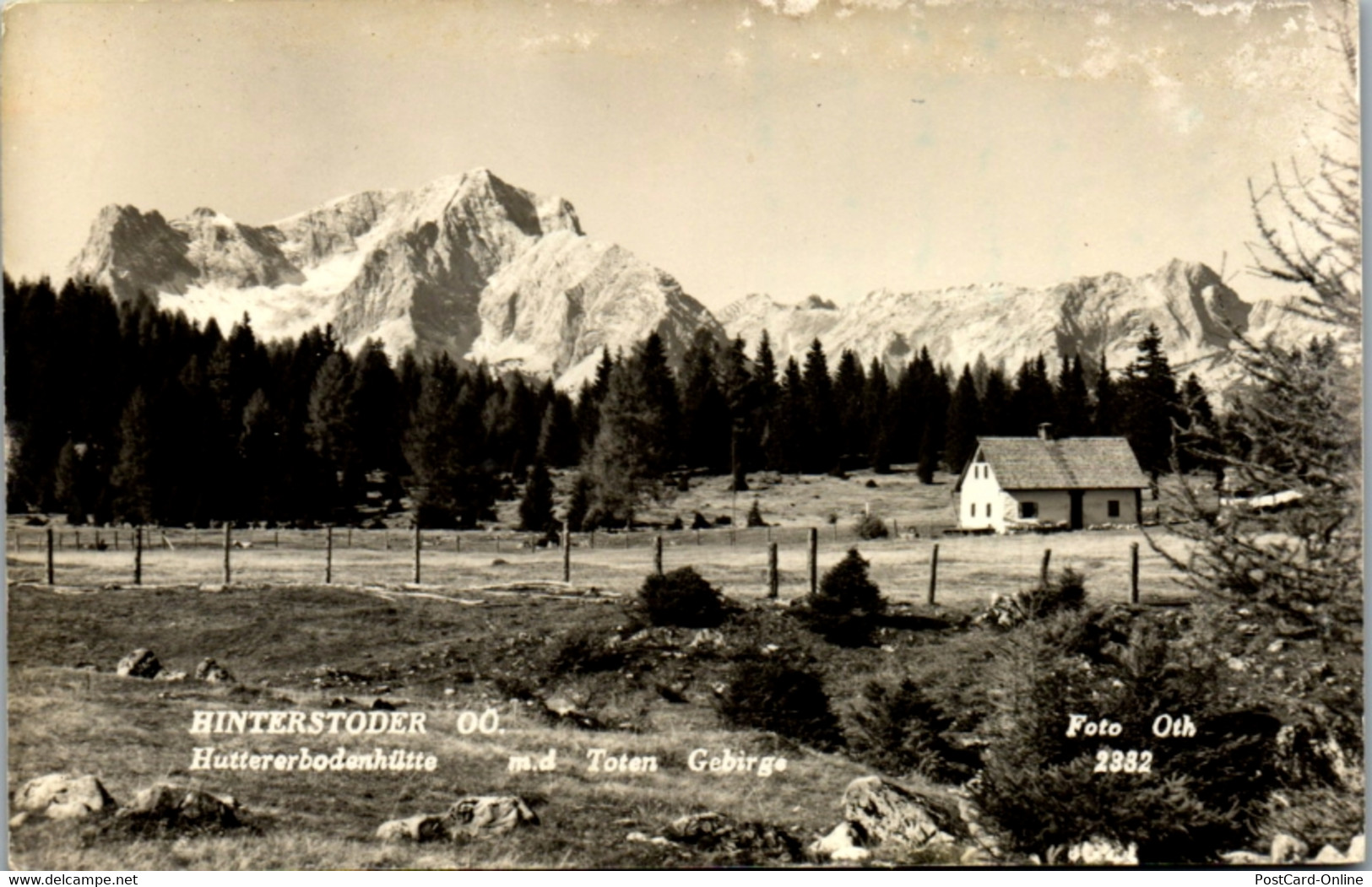 7901 - Oberösterreich - Hinterstoder , Huttererbodenhütte M. D. Toten Gebirge - Gelaufen 1957 - Hinterstoder