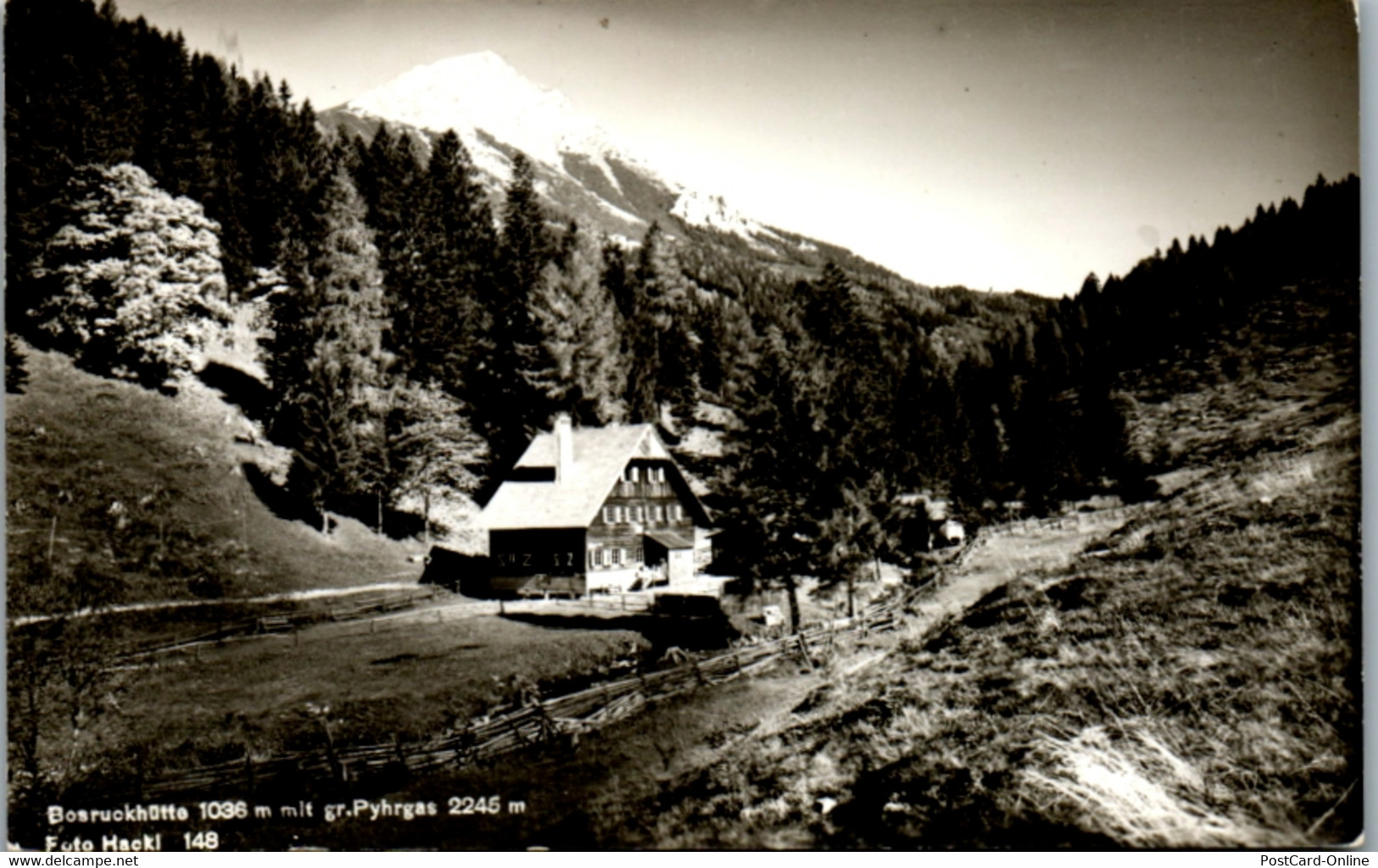 7909 - Oberösterreich - Bosruckhütte Mit Gr. Pyhrgas - Gelaufen 1965 - Spital Am Phyrn