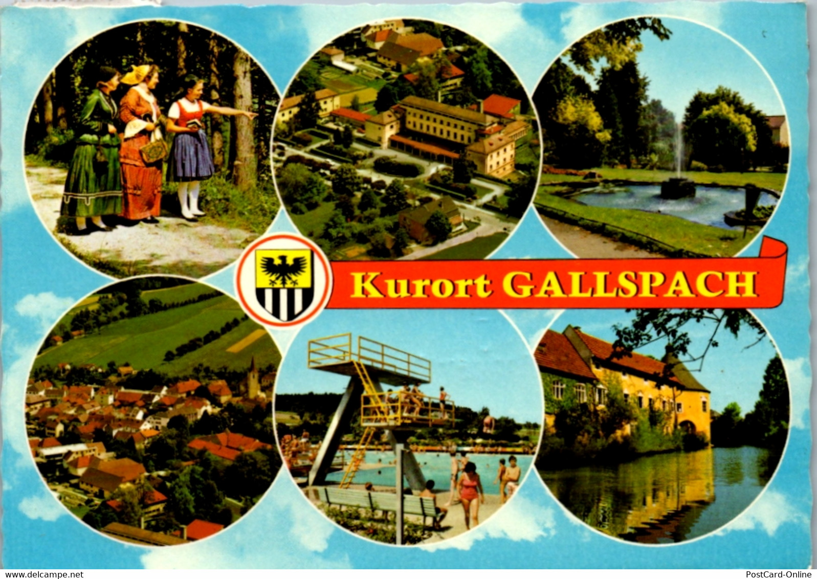 7985 - Oberösterreich - Gallspach , Kurort , Institut Zeileis , Mehrbildkarte - Gelaufen 1980 - Gallspach