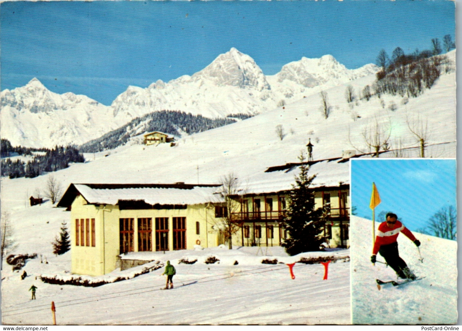 8017 - Salzburg - Hintermoos , Bundessportschule , Salzburger Land , Schlepplift - Gelaufen - Saalfelden