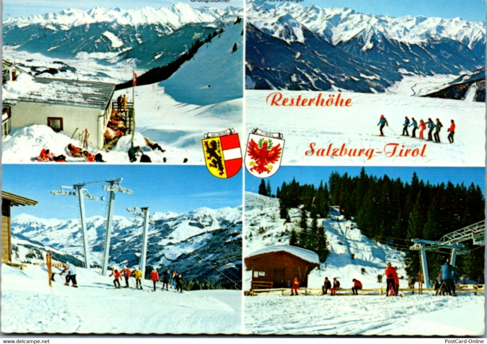 8048 - Salzburg - Mittersill Paß Thurn , Resterhöhe , Skischule , Moseralmlift - Gelaufen 1984 - Mittersill