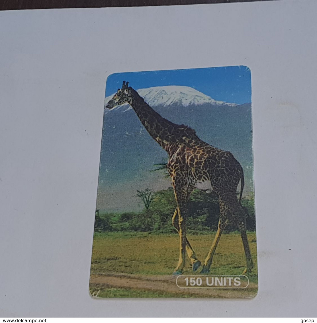 Tanzania-(TAZ-TT-01)-giraffe-(8)-(150units)-(number Left Up)-(00106107)-used Card+1card Prepiad/gift Free - Tanzania