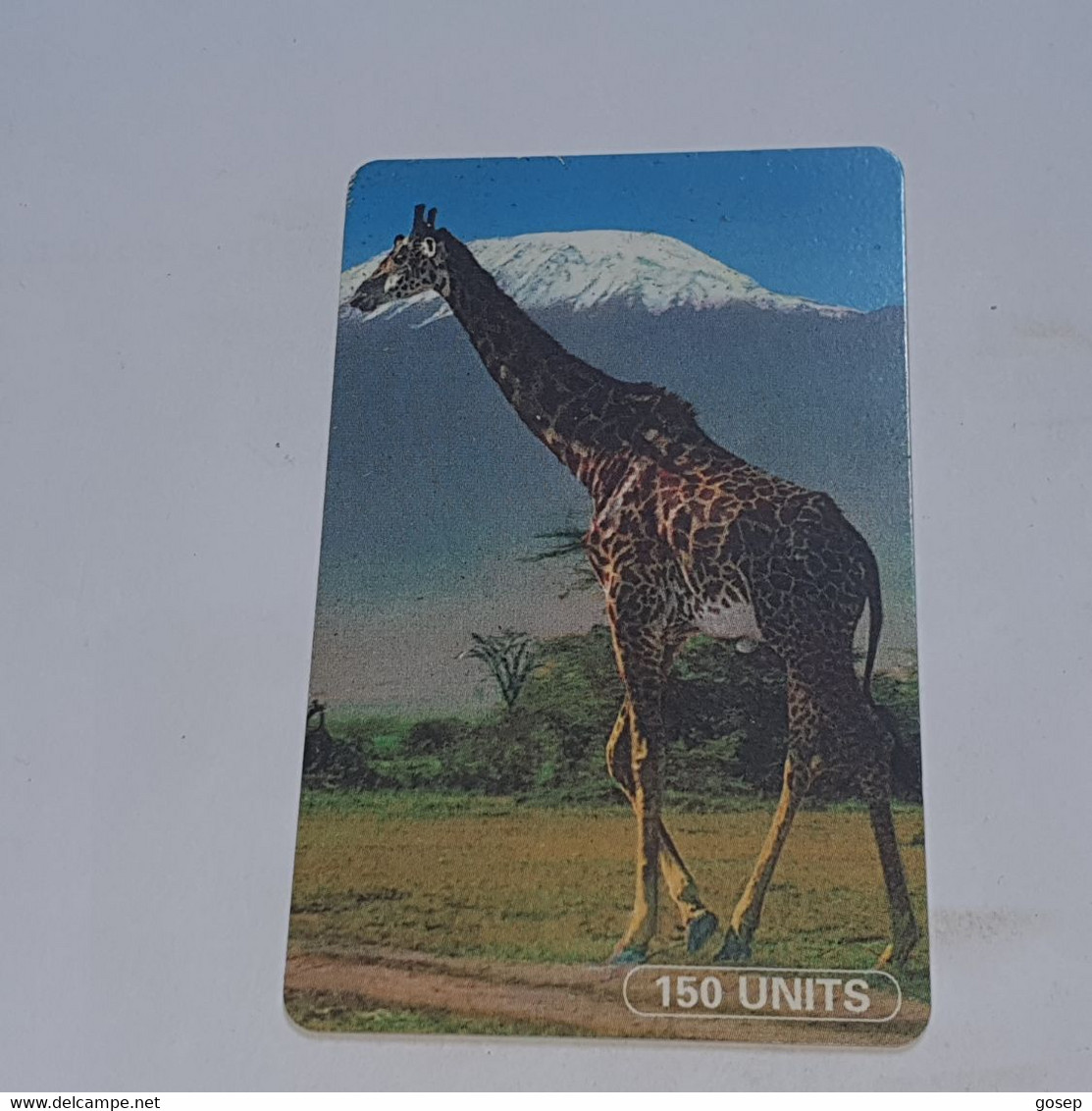 Tanzania-(TAZ-TT-01B)-giraffe-(9)-(150units)-(number Rite Side)-(C61156474)-used Card+1card Prepiad/gift Free - Tanzanie