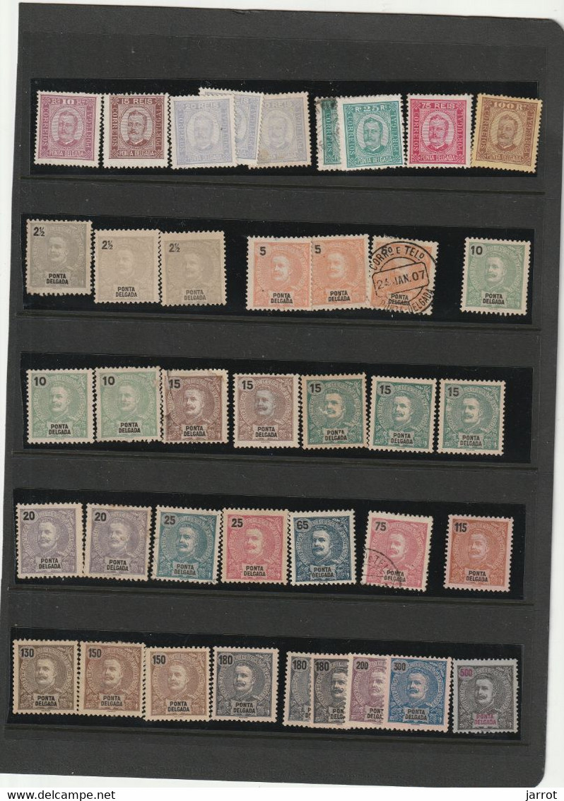 Lot De 39 Timbres Neufs Et Oblitérés - Ponta Delgada