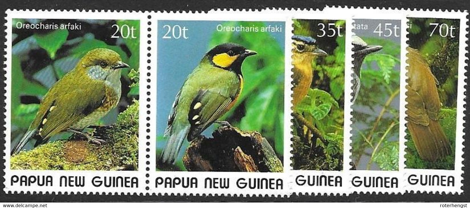 Papua Mnh** Complete Birds Set 9.2 Euros 1989 (with Intact Pair) - Andere & Zonder Classificatie