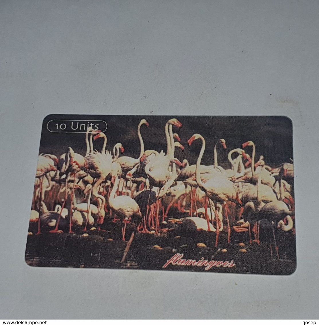 Tanzania-(TAZ-T-12E)-flamingos-(15)-(10units)-(0010-540484)-used Card+1card Prepiad/gift Free - Tanzania