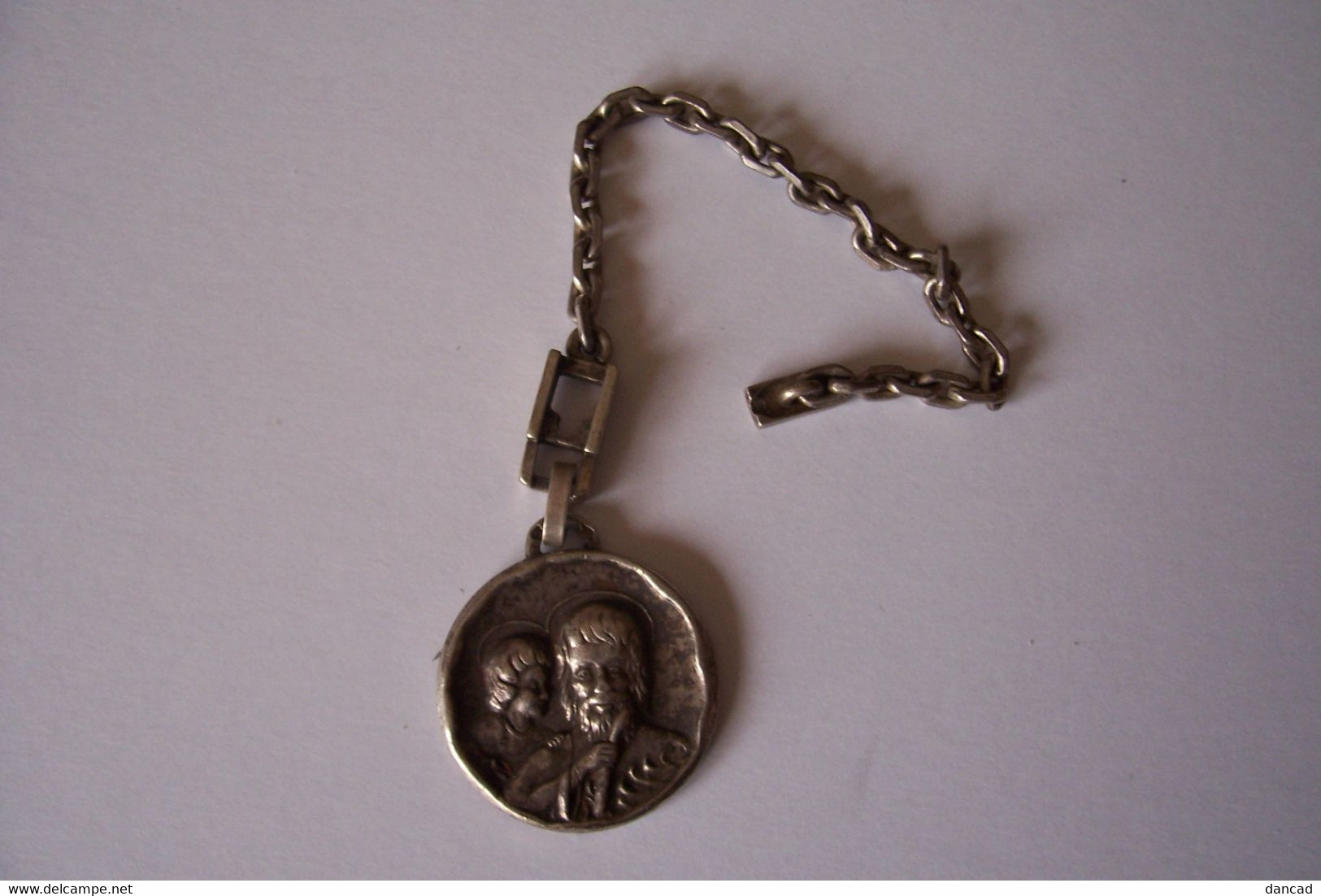 RELIGION - CHRISTIANISME - MEDAILLE - SAINT CHRISTOPHE - ARGENT - ( 2 Poinçons ) - Otros & Sin Clasificación