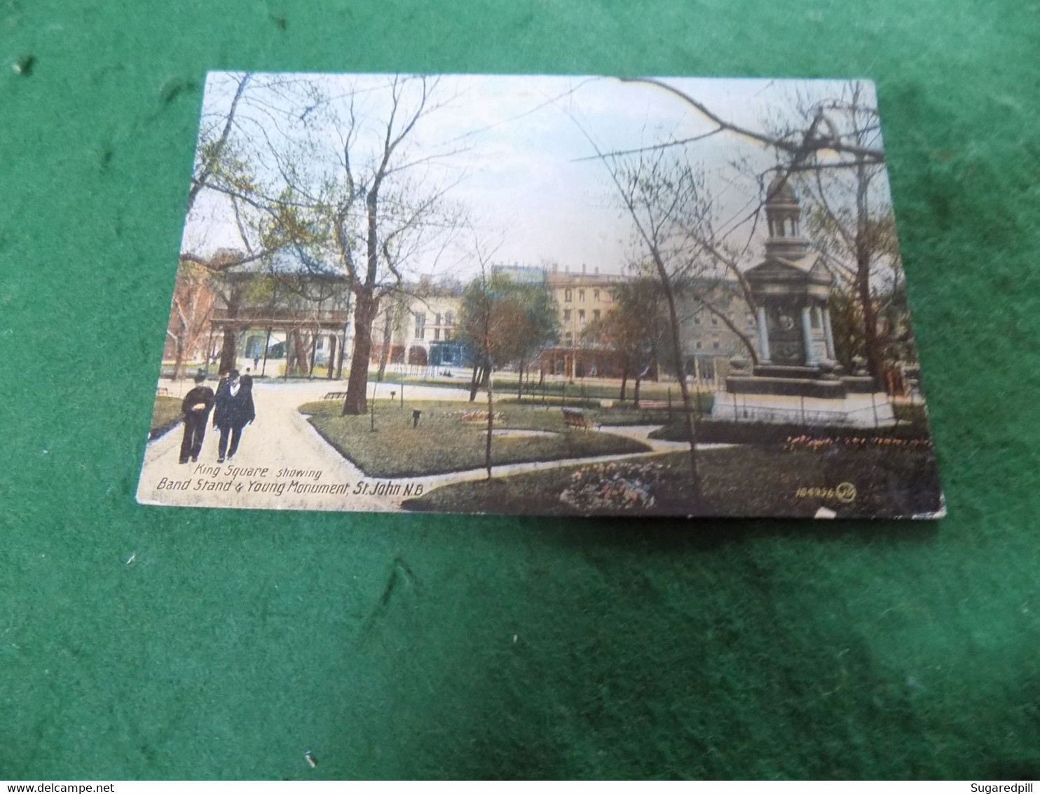 VINTAGE CANADA: ST JOHN NB King Square Tint Valentine - St. John