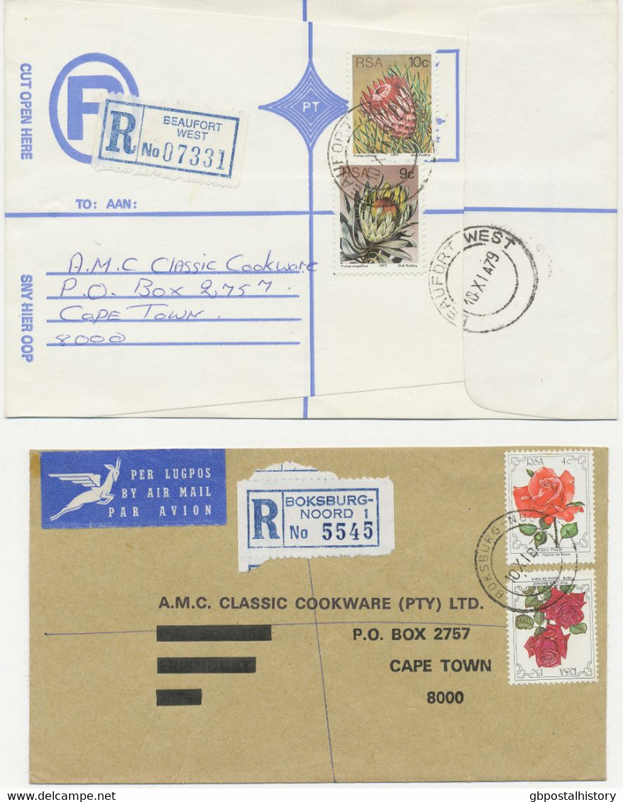 SOUTH AFRICA REGISTERED LABELS 58 R-COVERS From ASHTON To WORCESTER Seventies SUPERB LOT!!!! - Colecciones & Series