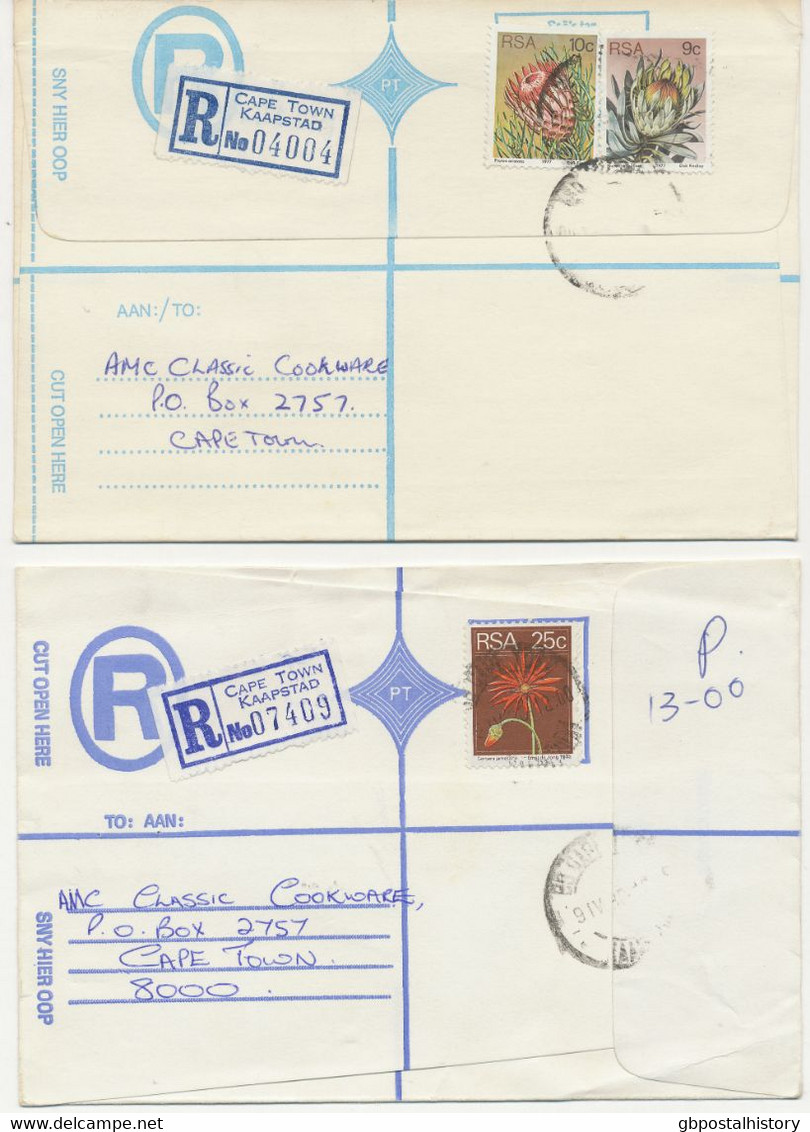 SOUTH AFRICA REGISTERED LABELS 58 R-COVERS From ASHTON To WORCESTER Seventies SUPERB LOT!!!! - Collezioni & Lotti