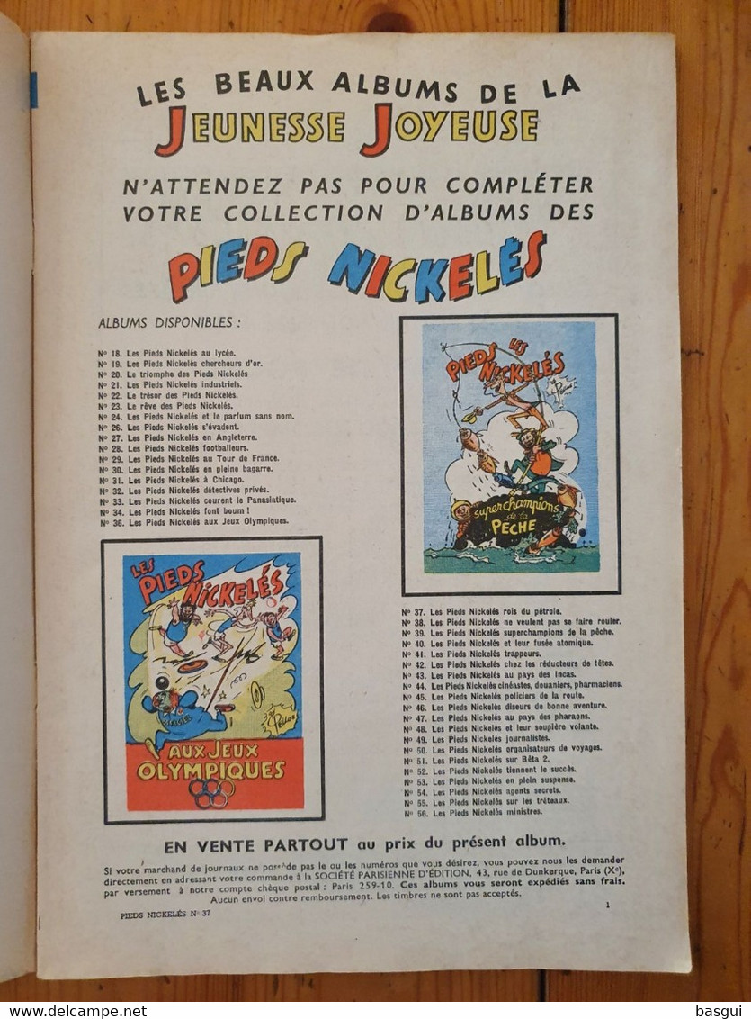 BD Les Pieds Nickelés  N°37 , Réédition Couverture Papier - Pieds Nickelés, Les