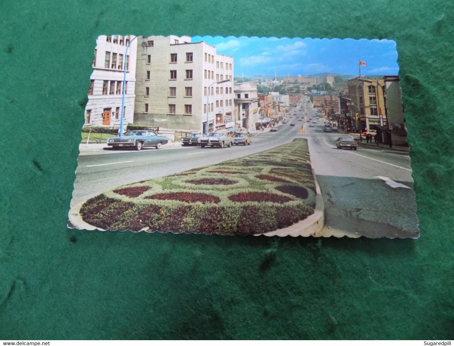 VINTAGE CANADA: SHERBROOKE QC La Rue King Colour  Cars Unic - Sherbrooke