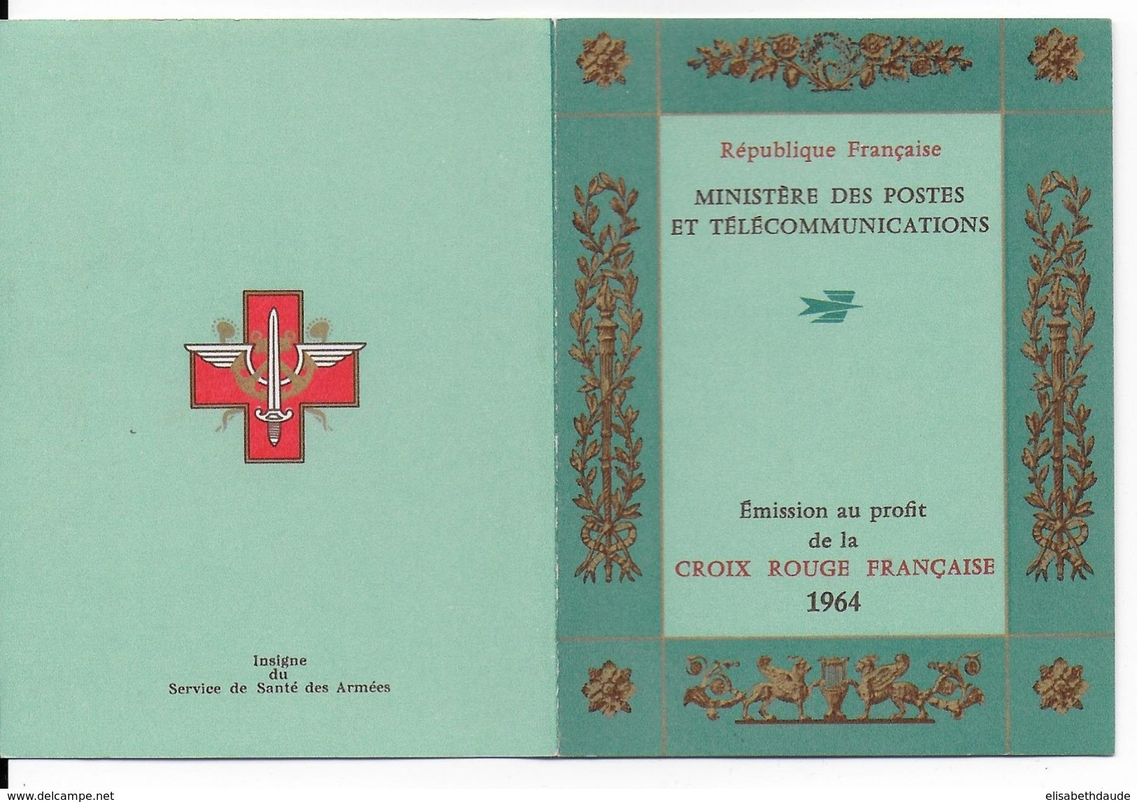 1964 - PORT GRATUIT à PARTIR 5 EUR D'ACHAT / FREE POSTAGE IF YOU BUY MORE 5 EUR ! - CARNET CROIX-ROUGE - RED CROSS - Rode Kruis