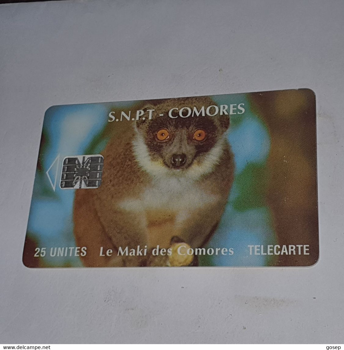 Comores-(KM-OPT-0008D)-moreno Logo-(2)-(25units)-(C62157632)-used Card+1card Prepiad/gift Free - Comores