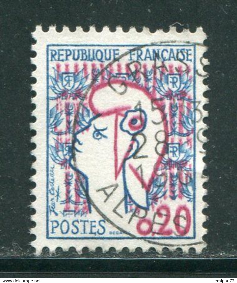 FRANCE- Y&T N°1282- Oblitéré - 1961 Marianni Di Cocteau