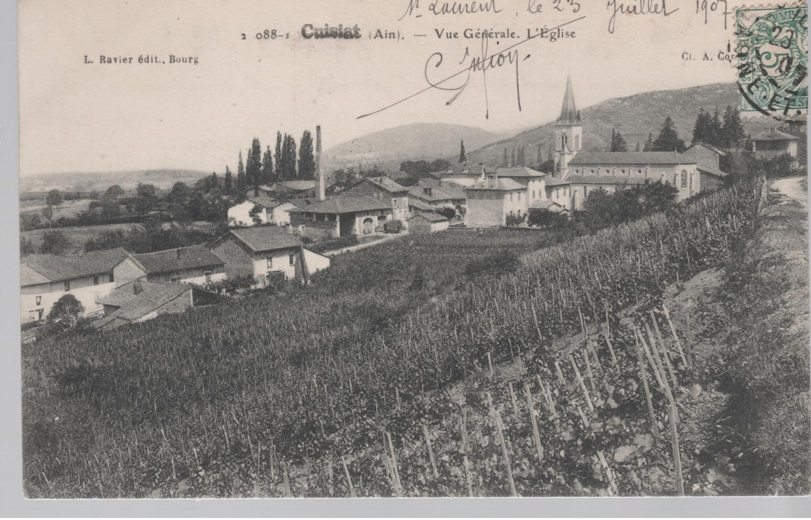 CPA 01 - CUISIAT - Vue Générale - L'Eglise - Unclassified