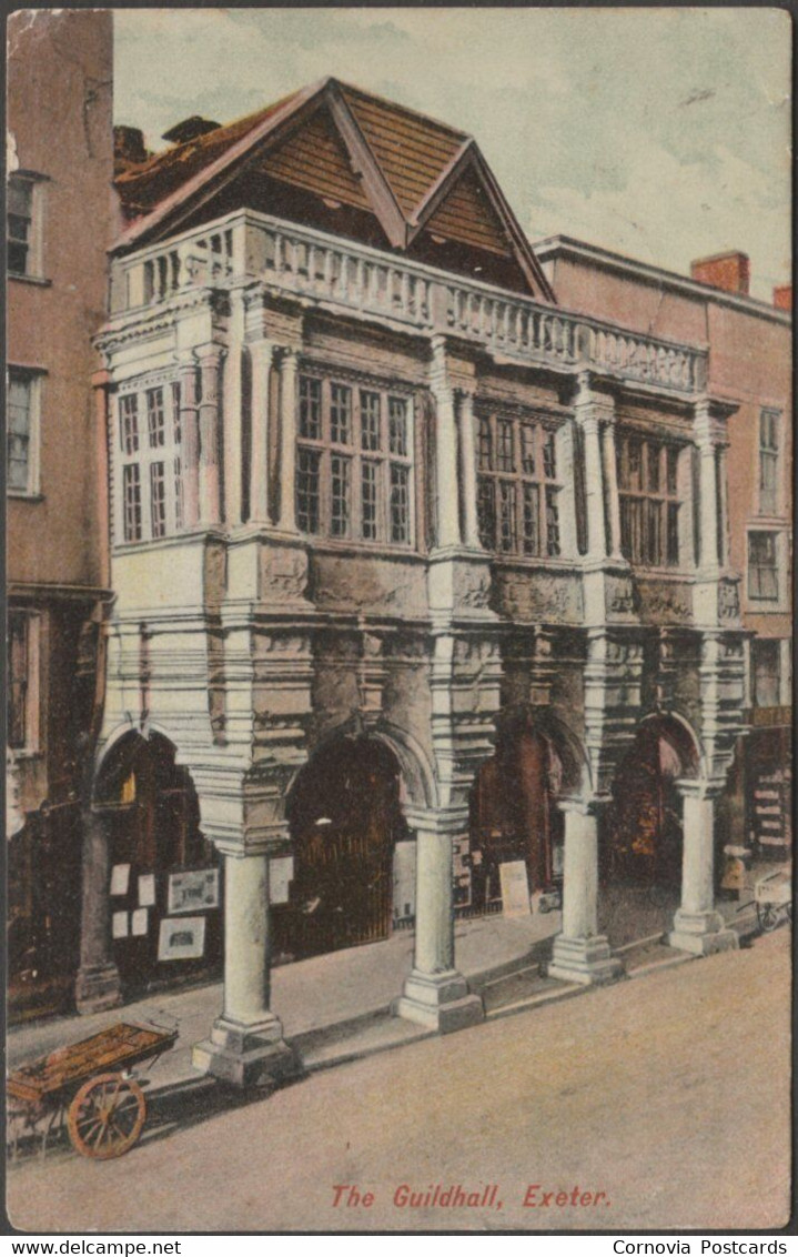 The Guildhall, Exeter, Devon, 1905 - Postcard - Exeter