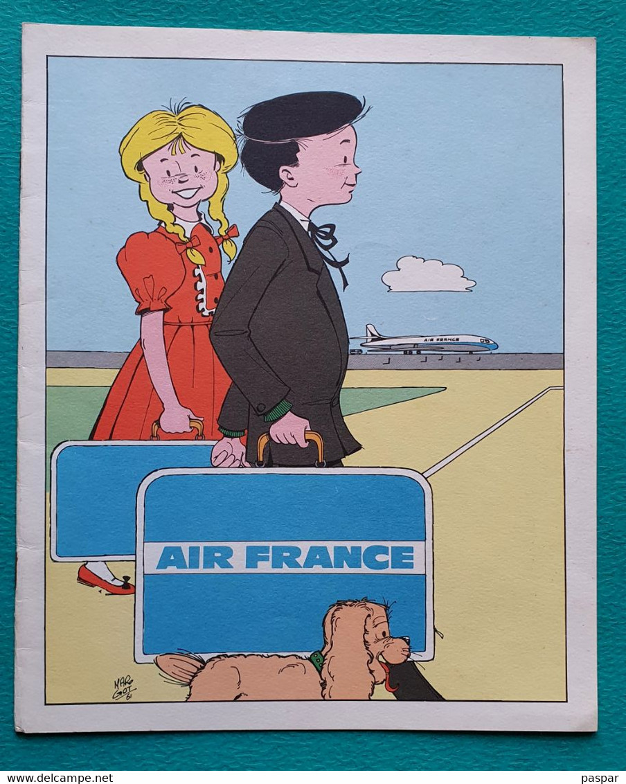 Cahier De Coloriage AIR FRANCE Années 1960 - Pubblicità