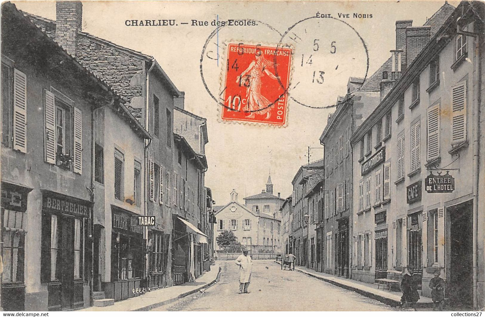 42-CHARLIEU- RUE DES ECOLES - Charlieu