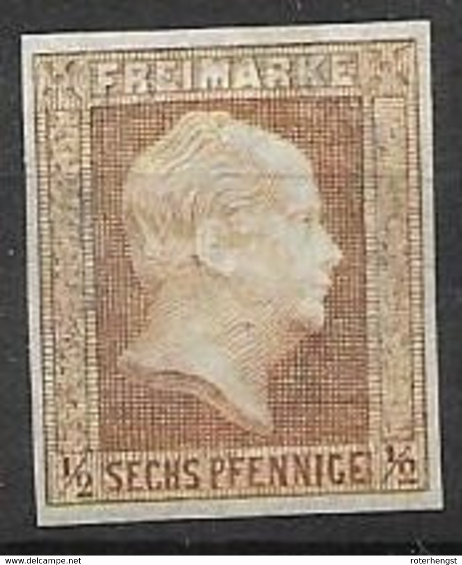 Prussia  Michel 1 Mh * 110 Euros 1851 - Mint