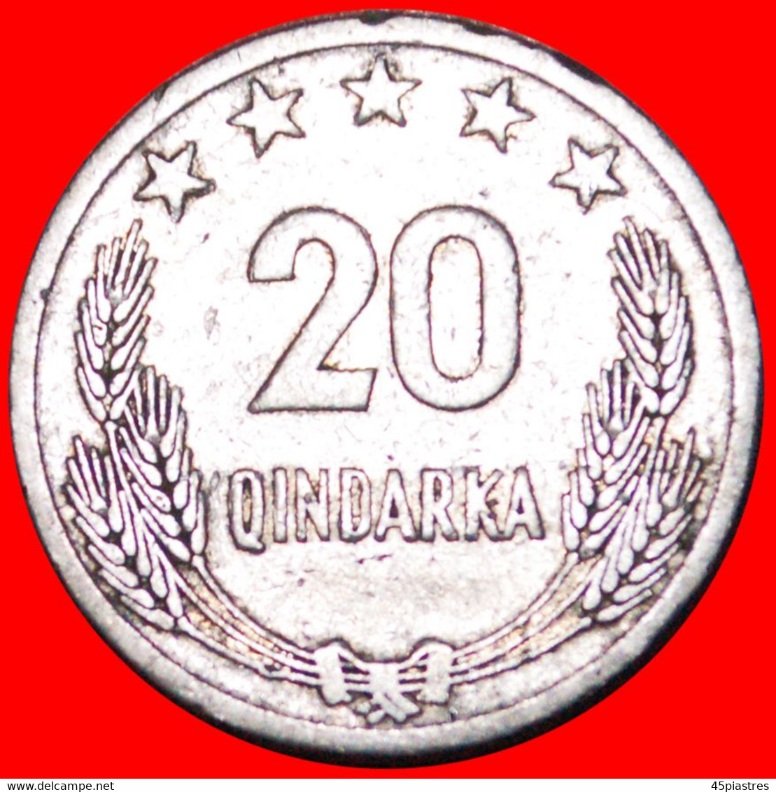 • SOCIALIST REPUBLIC (1945-1990): ALBANIA ★ 20 QINDARKA 1964! LOW START ★ NO RESERVE! - Albanie