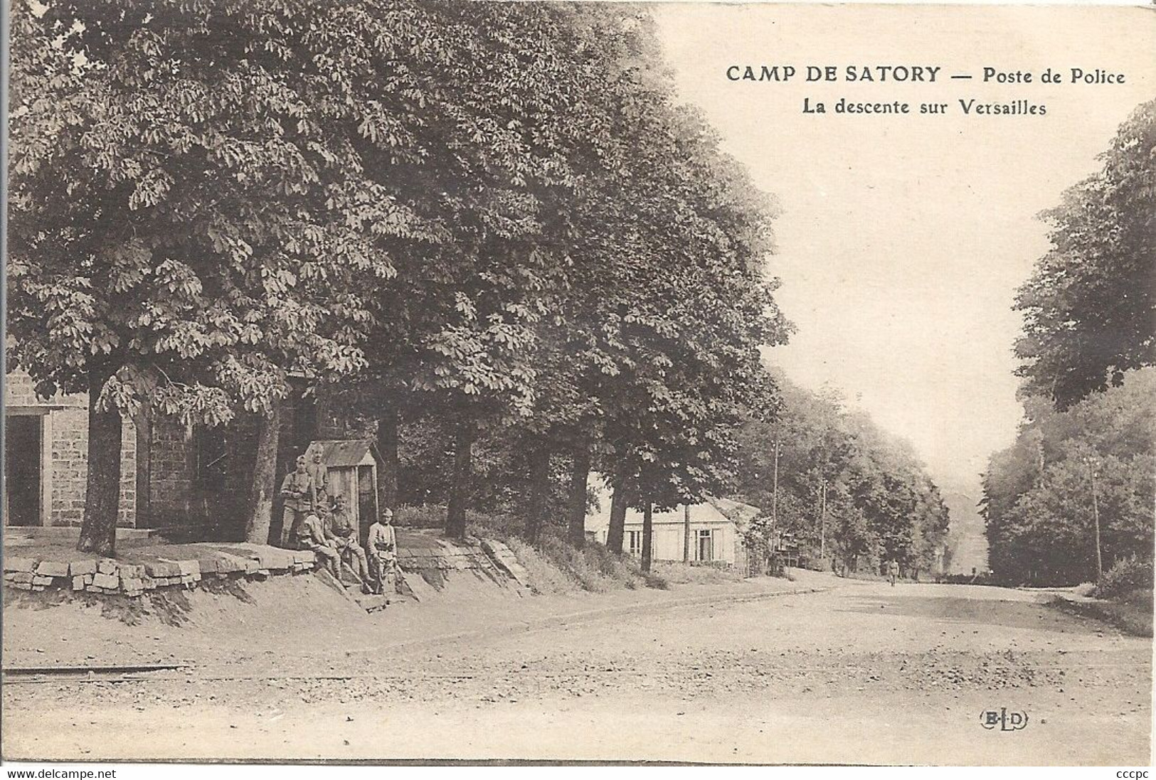 CPA Camp De Satory Poste De Police La Descente Sur Versailles - St. Germain En Laye