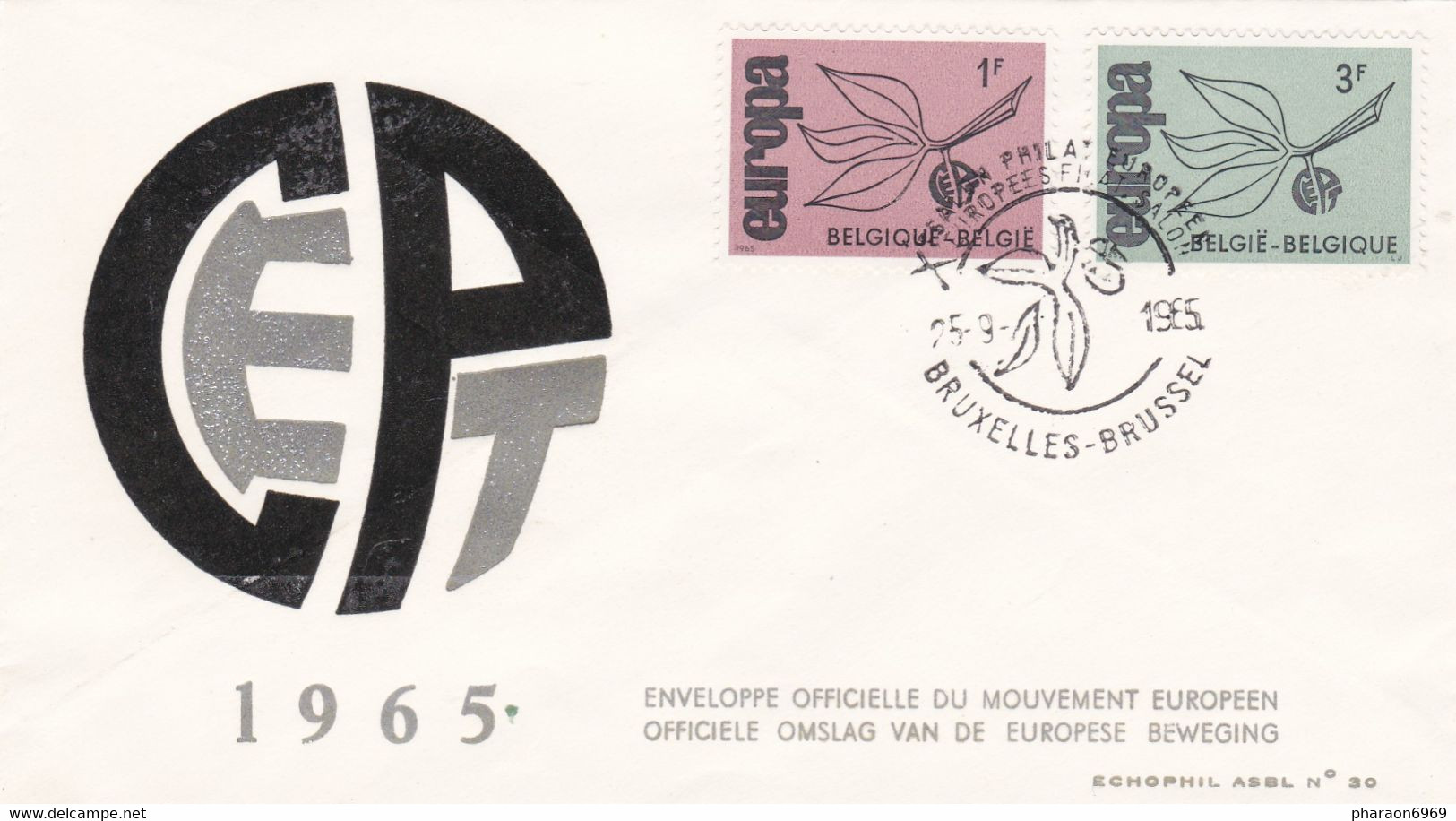 Enveloppe FDC Europa 1342 1343 Bruxelles - 1961-1970