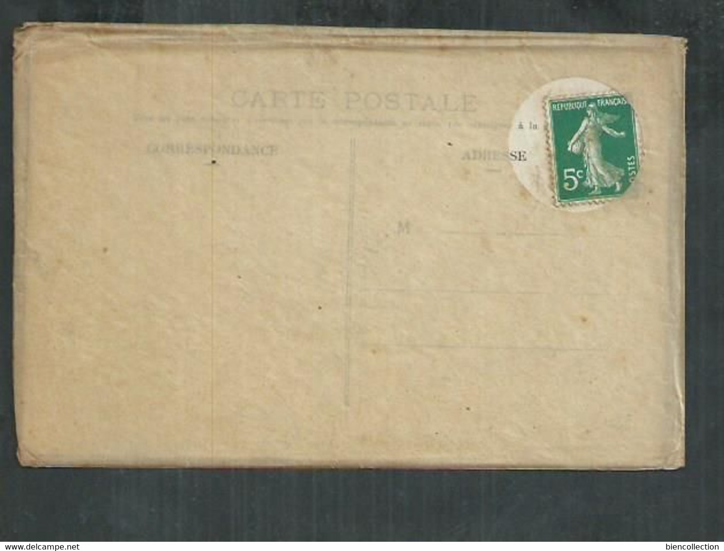 Enveloppe Vierge Percée Pour Carte Postale Avec La Carte - Non-classés