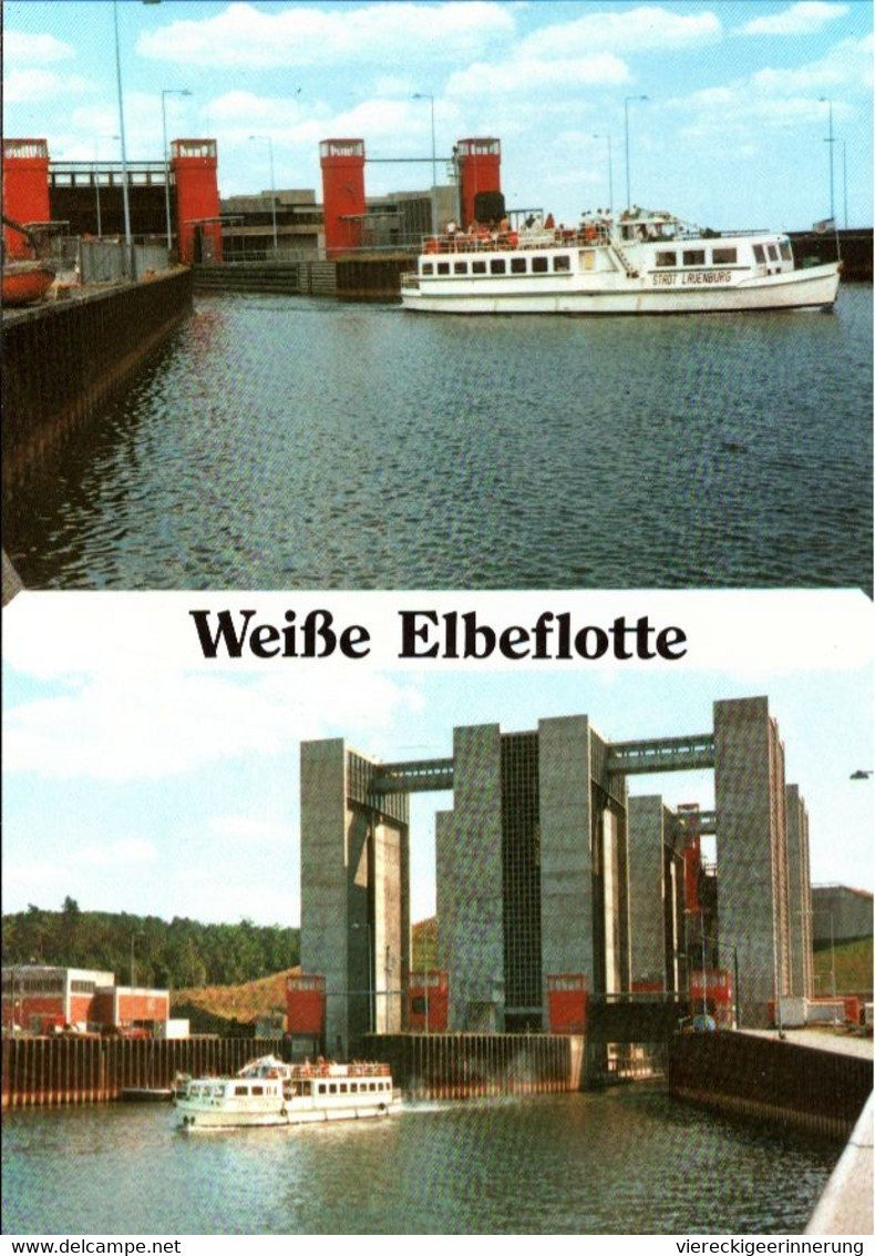 ! Moderne Ansichtskarte Fähre Lauenburg, Elbe Seitenkanal, Canal, Schleuse, Ecluse - Traghetti