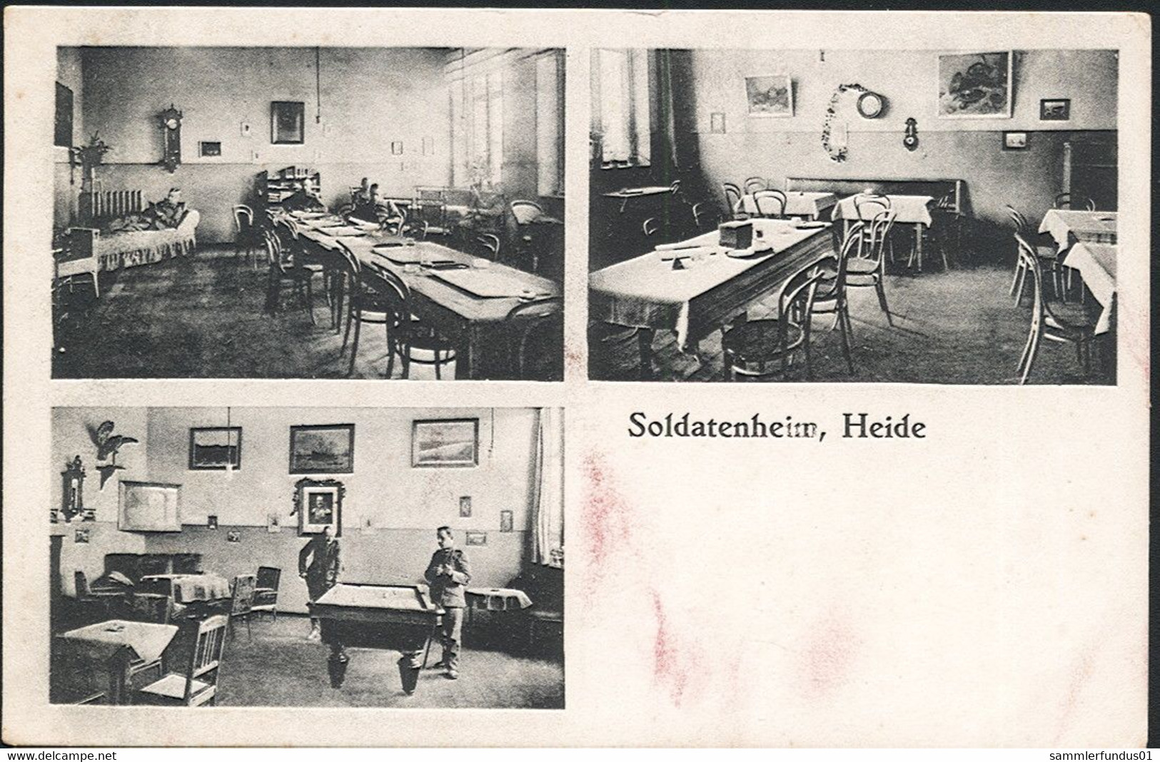 AK/CP Heide  Soldatenheim   Ungel/uncirc . Ca 1910  Erhaltung/Cond. 2-/3    Nr. 01270 - Heide