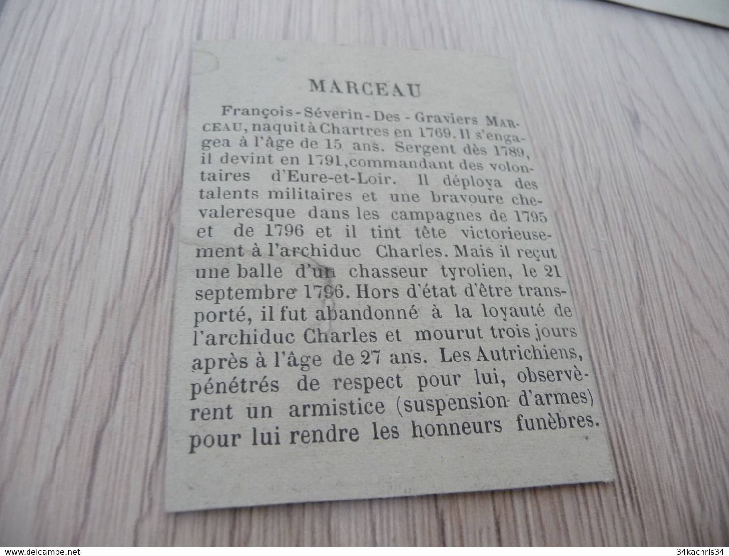 Bon Point Marceau 1769/1796 - Andere & Zonder Classificatie