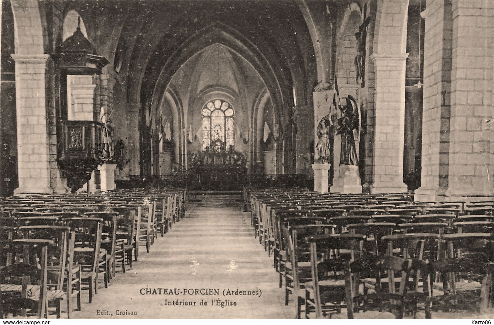 Château Porcien * Intérieur De L'église - Chateau Porcien
