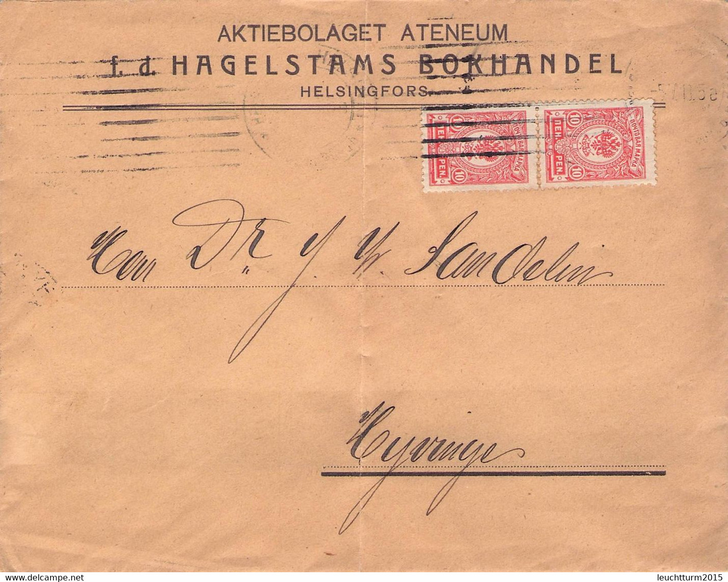 FINLAND - LETTER 1913 HELSINGFORS / QE16 - Lettres & Documents