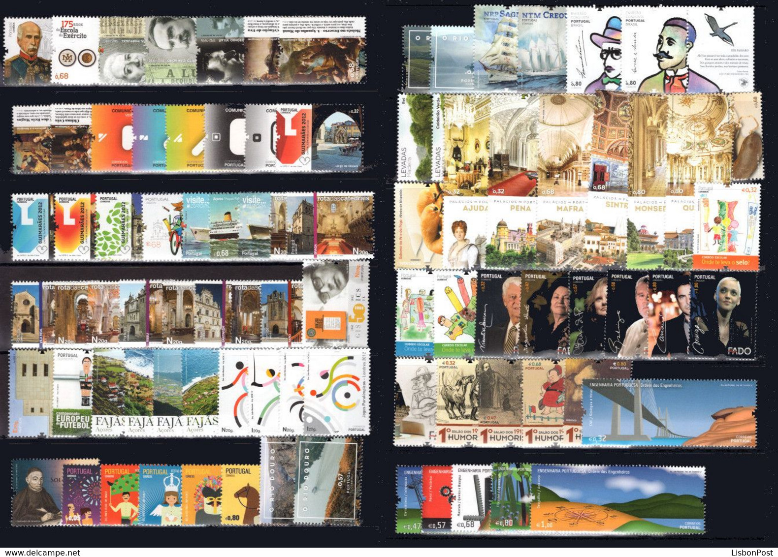 2012 Portugal Azores Madeira Complete Year MNH Stamps. Année Compléte NeufSansCharnière. Ano Completo Novo Sem Charneira - Années Complètes