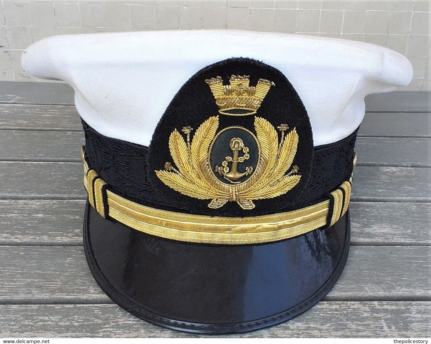 Berretto visiera anni '90 da Ufficiale Marina Militare originale completo