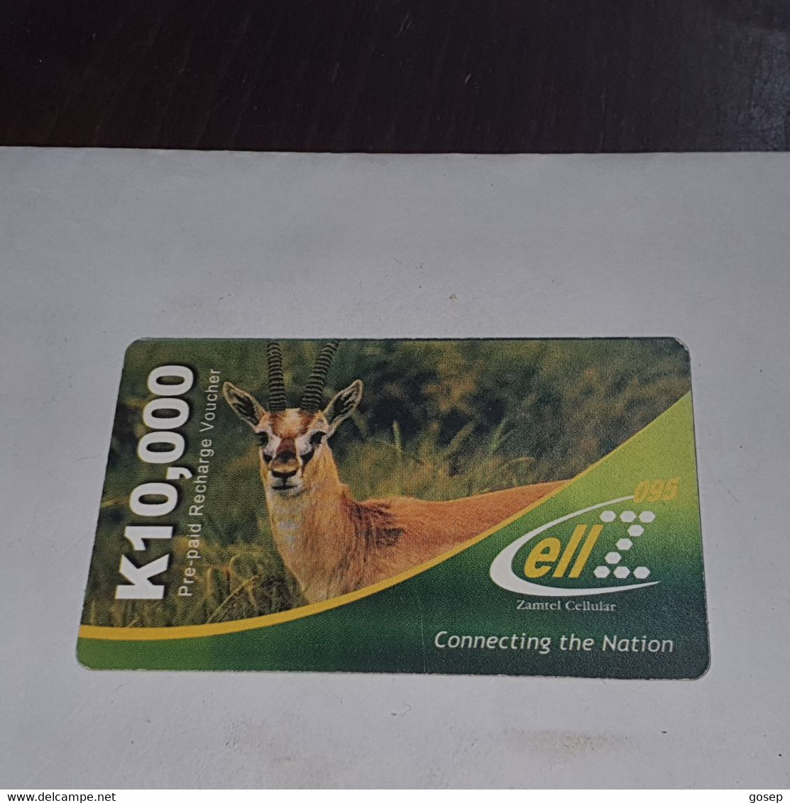 Zambia-(ZM-ZTC-REF-0001-051124)-antelope-(5)(K10.000)(011412-622914-814803)-used Card+1card Prepiad Free - Sambia