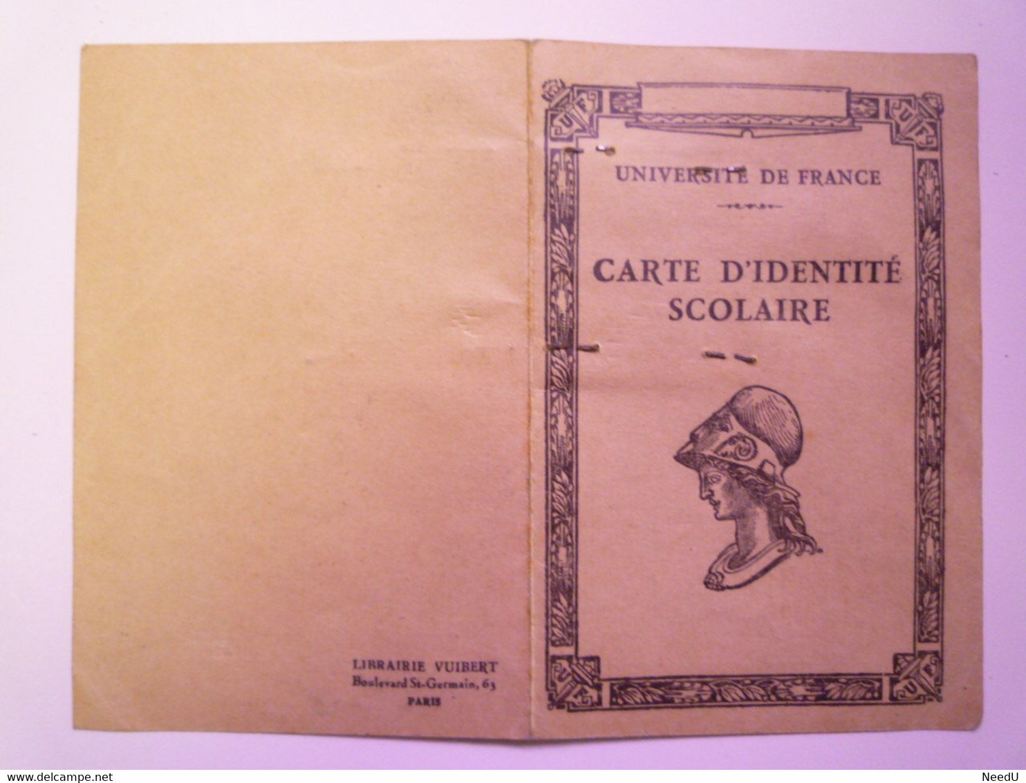 GP 2021 - 92  CARTE D'IDENTITE SCOLAIRE  1947 - 1948  Nadège HERMAND Née à Sens Le 9 Avril 1931    XXX - Unclassified