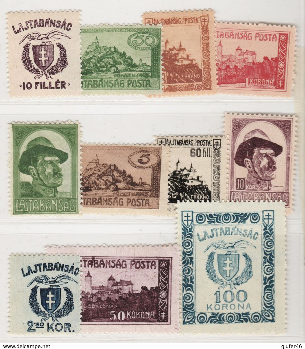 Lajtabansag - Local Stamps - Occupazione Militare Dell'Ungheria - Nuovi * - Ortsausgaben