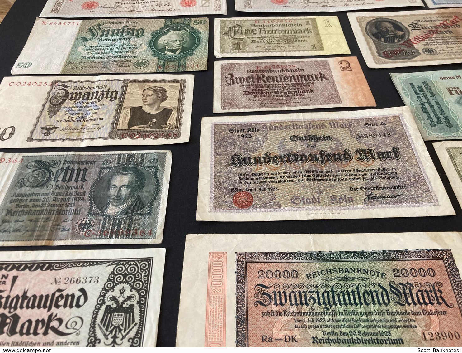 20 X Various German Banknotes - Collezioni