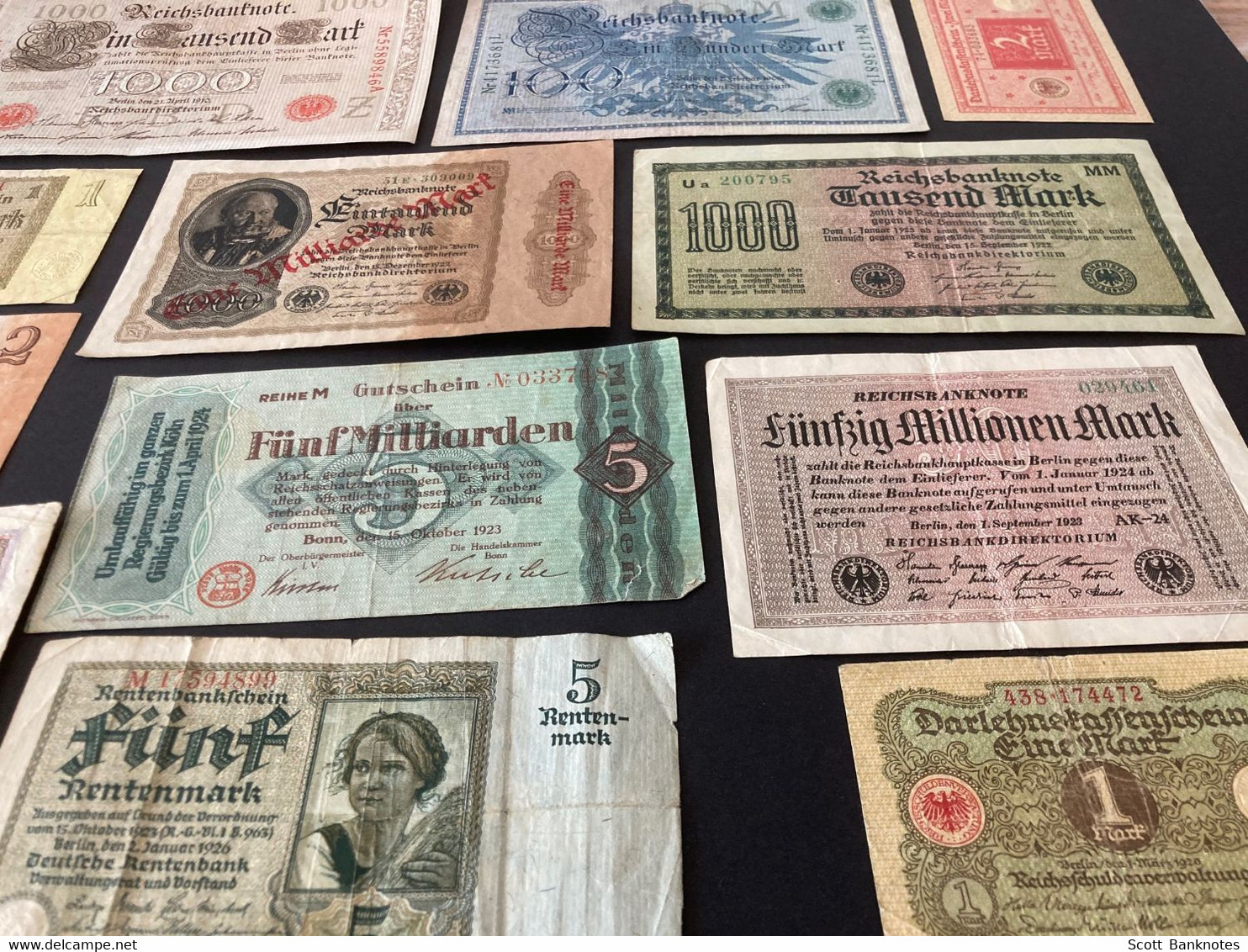 20 X Various German Banknotes - Collezioni