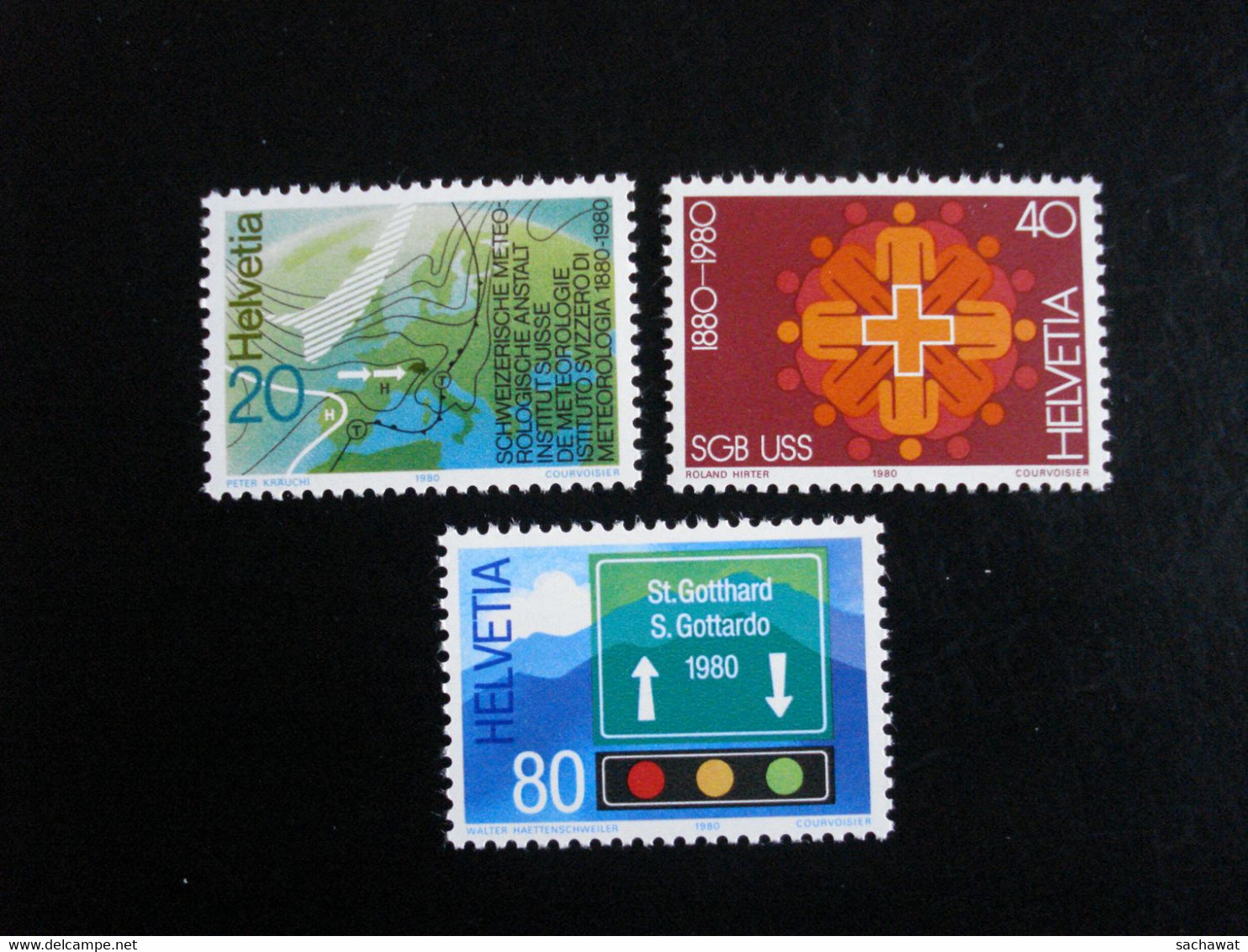 Suisse 1980 - Anniversaires - Y.T. 1114/1116 - Neufs (**) Mint (MNH) - Sonstige & Ohne Zuordnung